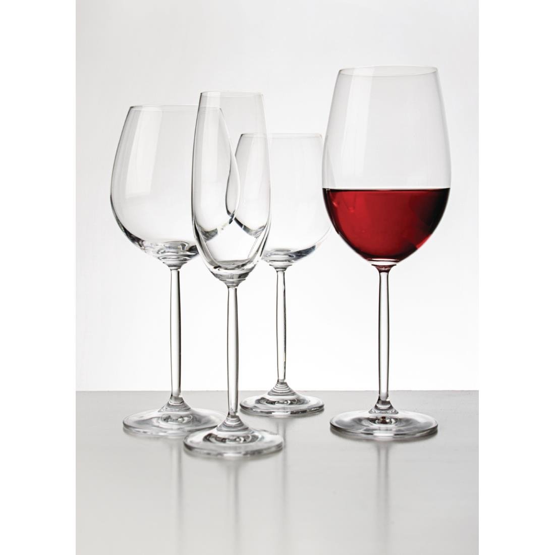 GF735 Olympia Chime Crystal Wine Glasses 620ml (Pack of 6) JD Catering Equipment Solutions Ltd