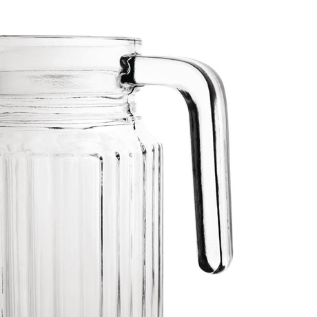 GF922 Olympia Ribbed Glass Jugs 1Ltr (Pack of 6) JD Catering Equipment Solutions Ltd