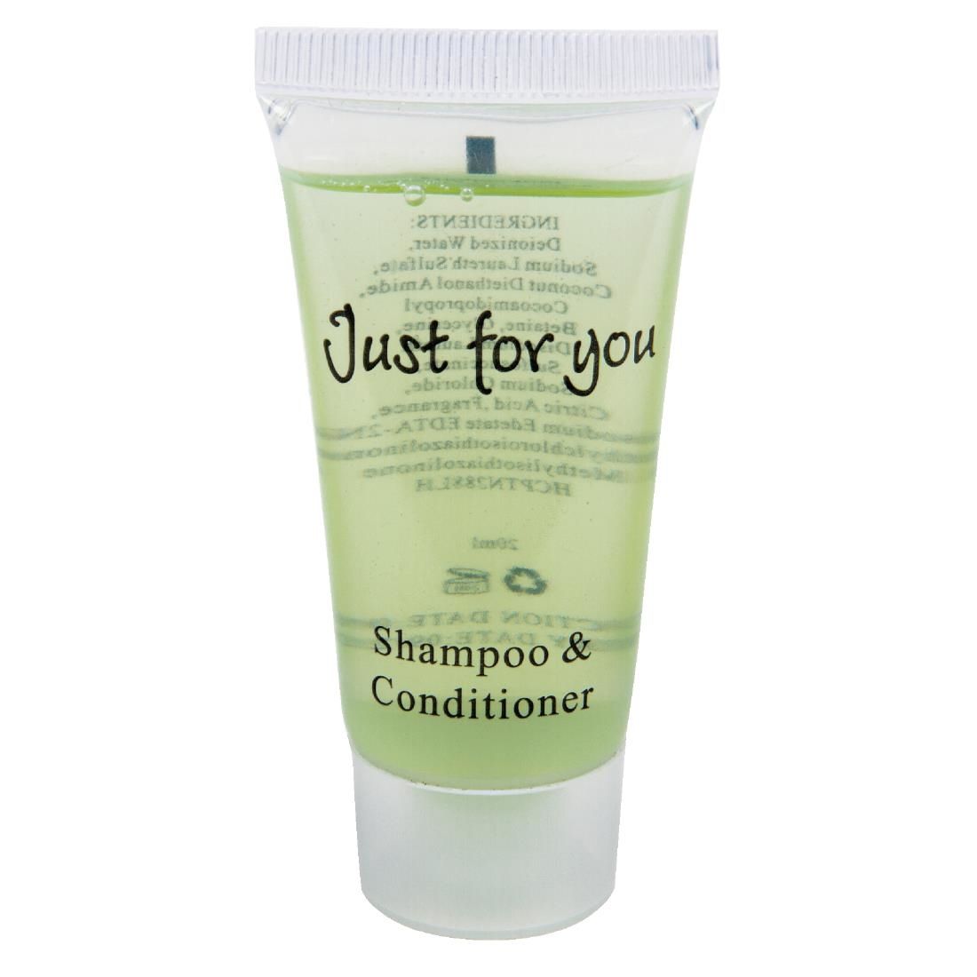 GF948 Just for You Shampoo and Conditioner (Pack of 100) JD Catering Equipment Solutions Ltd
