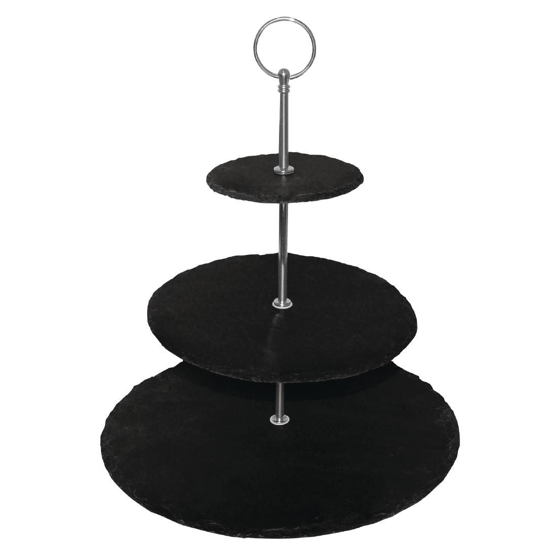 GF991 Olympia 3 Tier Slate Afternoon Tea Stand JD Catering Equipment Solutions Ltd