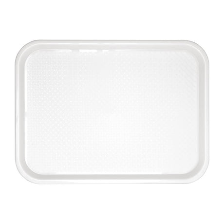 GF995 Kristallon Polypropylene Fast Food Tray White Small 345mm JD Catering Equipment Solutions Ltd