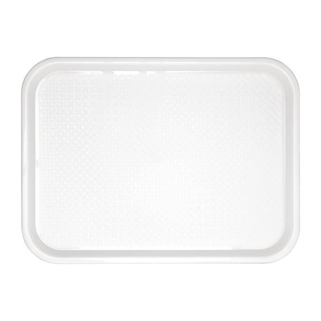 GF995 Kristallon Polypropylene Fast Food Tray White Small 345mm JD Catering Equipment Solutions Ltd