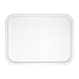 GF996 Kristallon Polypropylene Fast Food Tray White Medium 415mm JD Catering Equipment Solutions Ltd