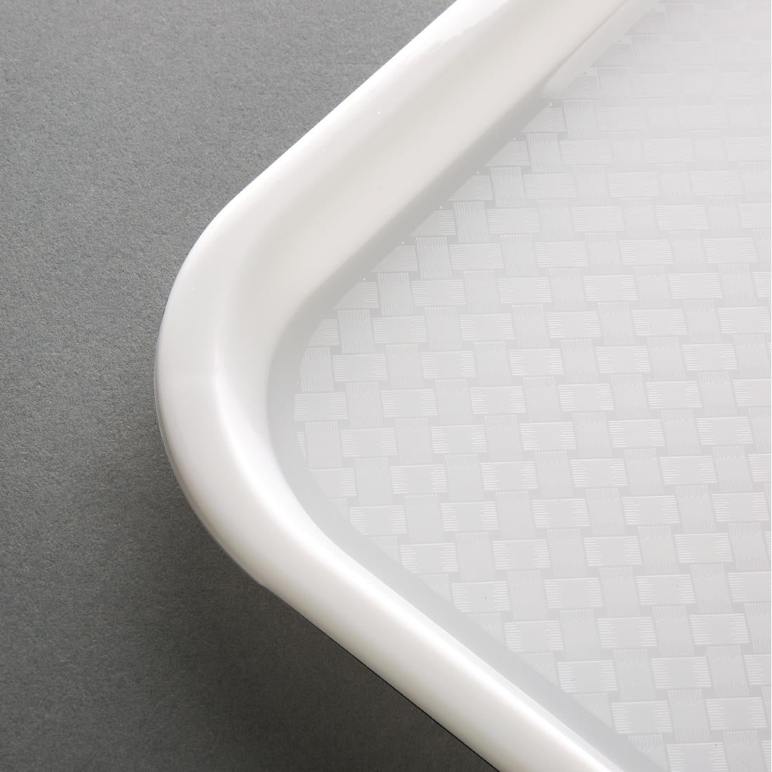 GF996 Kristallon Polypropylene Fast Food Tray White Medium 415mm JD Catering Equipment Solutions Ltd