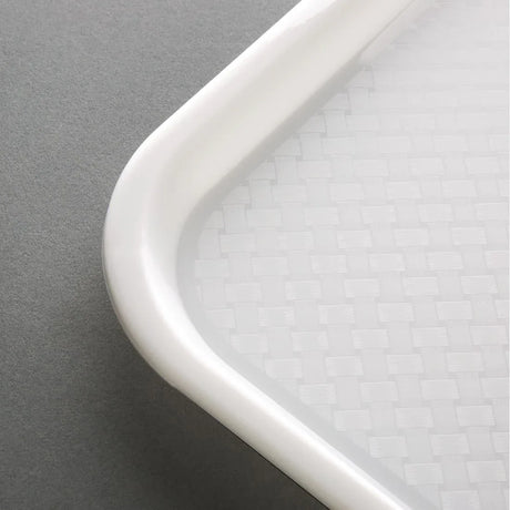 GF996 Kristallon Polypropylene Fast Food Tray White Medium 415mm - JD Catering Equipment Solutions Ltd