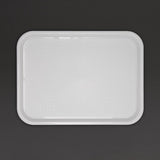 GF996 Kristallon Polypropylene Fast Food Tray White Medium 415mm JD Catering Equipment Solutions Ltd