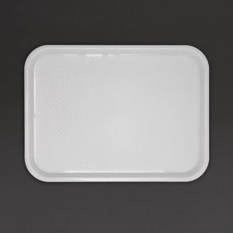 GF996 Kristallon Polypropylene Fast Food Tray White Medium 415mm - JD Catering Equipment Solutions Ltd
