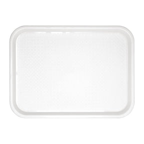 GF996 Kristallon Polypropylene Fast Food Tray White Medium 415mm JD Catering Equipment Solutions Ltd