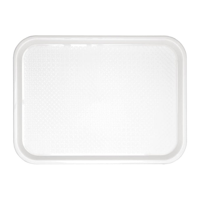 GF996 Kristallon Polypropylene Fast Food Tray White Medium 415mm JD Catering Equipment Solutions Ltd