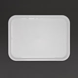 GF997 Kristallon Polypropylene Fast Food Tray White Large 450mm JD Catering Equipment Solutions Ltd