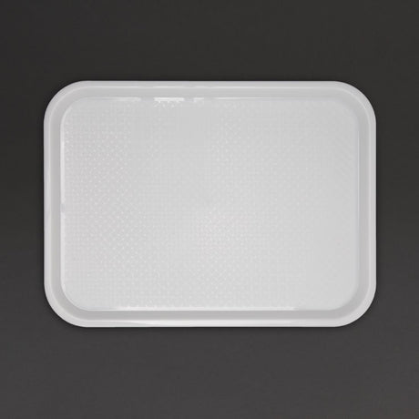 GF997 Kristallon Polypropylene Fast Food Tray White Large 450mm JD Catering Equipment Solutions Ltd