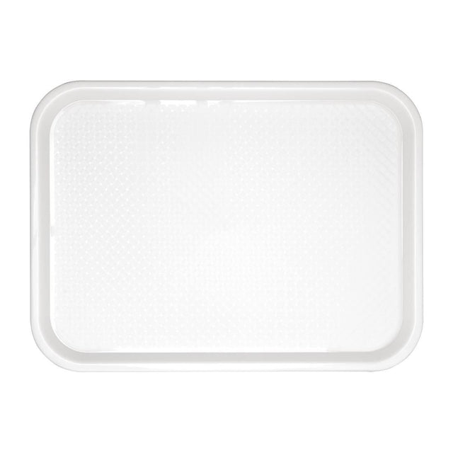 GF997 Kristallon Polypropylene Fast Food Tray White Large 450mm JD Catering Equipment Solutions Ltd