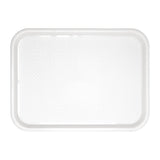 GF997 Kristallon Polypropylene Fast Food Tray White Large 450mm JD Catering Equipment Solutions Ltd