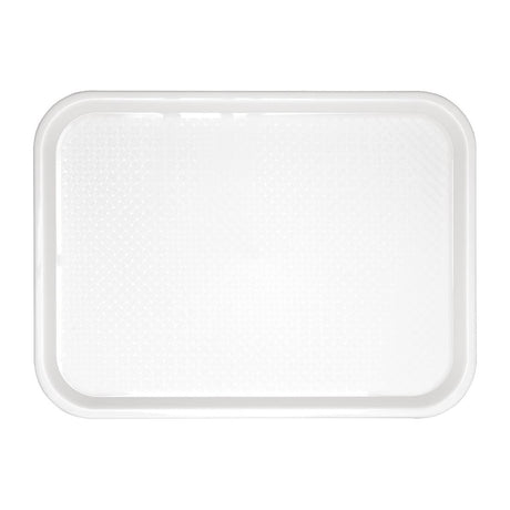 GF997 Kristallon Polypropylene Fast Food Tray White Large 450mm JD Catering Equipment Solutions Ltd