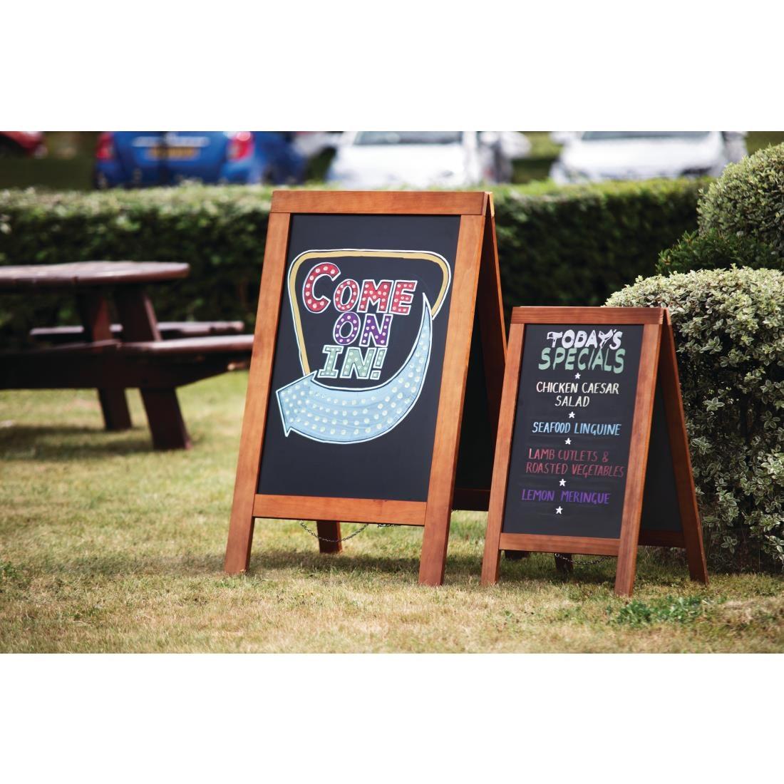 GG108 Olympia Pavement Board 850 x 500mm Wood Framed JD Catering Equipment Solutions Ltd