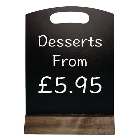 GG110 Olympia Freestanding Table Top Blackboard 225 x 150mm JD Catering Equipment Solutions Ltd