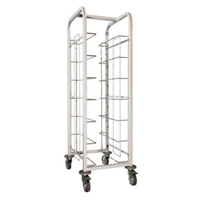 GG137 Craven Steel Tray Clearing Trolley 7 Shelves - JD Catering Equipment Solutions Ltd