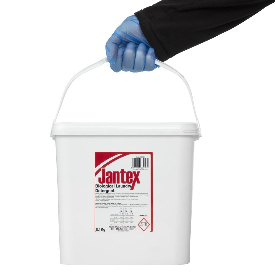 GG180 Jantex Biological Laundry Detergent Powder 8.1kg JD Catering Equipment Solutions Ltd