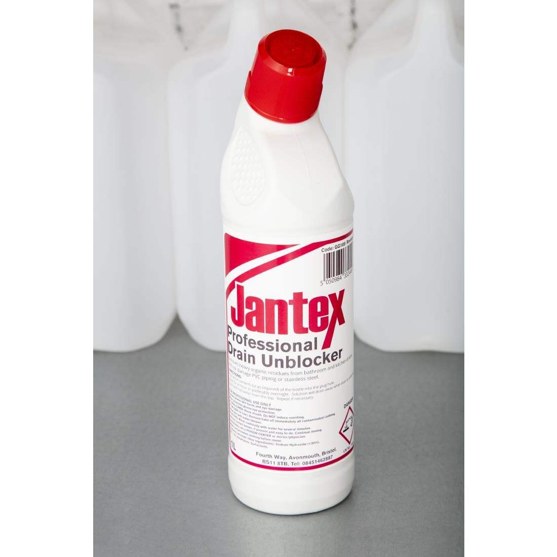 GG189 Jantex Drain Unblocker Ready To Use 1Ltr JD Catering Equipment Solutions Ltd