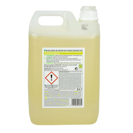GG203 Ecover Lemon and Aloe Vera Washing Up Liquid Concentrate 5Ltr - JD Catering Equipment Solutions Ltd