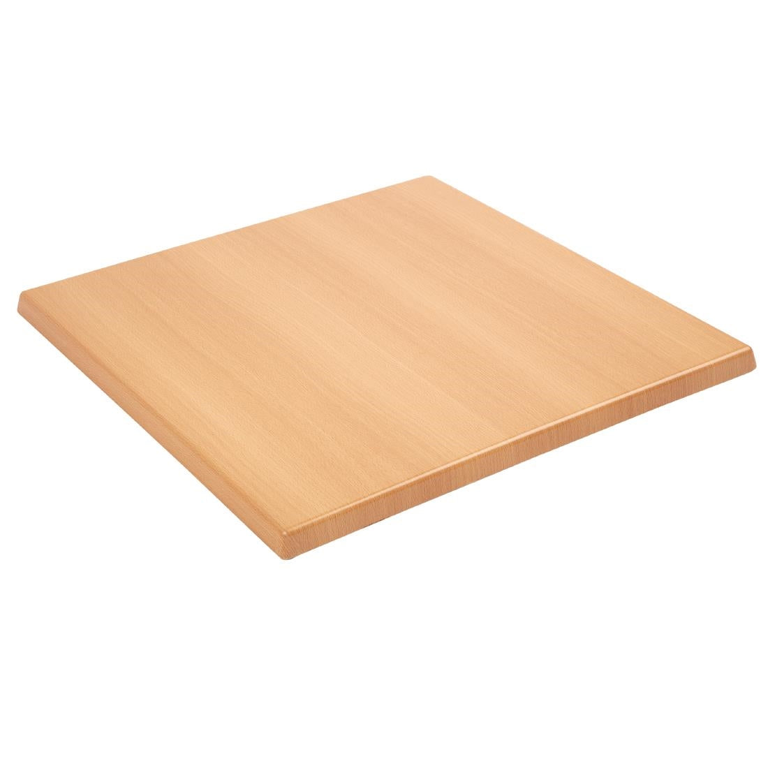 GG634 Bolero Pre-drilled Square Table Top Beech Effect 600mm JD Catering Equipment Solutions Ltd