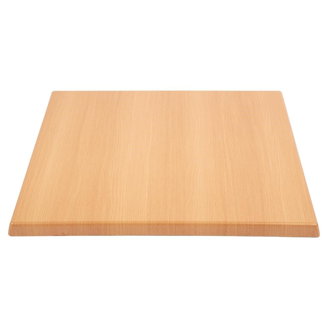 GG634 Bolero Pre-drilled Square Table Top Beech Effect 600mm JD Catering Equipment Solutions Ltd