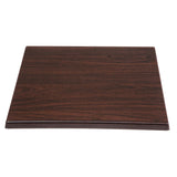 GG635 Bolero Pre-drilled Square Table Top Dark Brown 600mm JD Catering Equipment Solutions Ltd