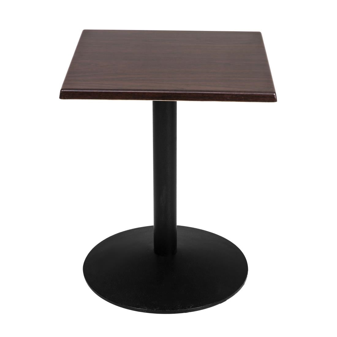 GG635 Bolero Pre-drilled Square Table Top Dark Brown 600mm JD Catering Equipment Solutions Ltd