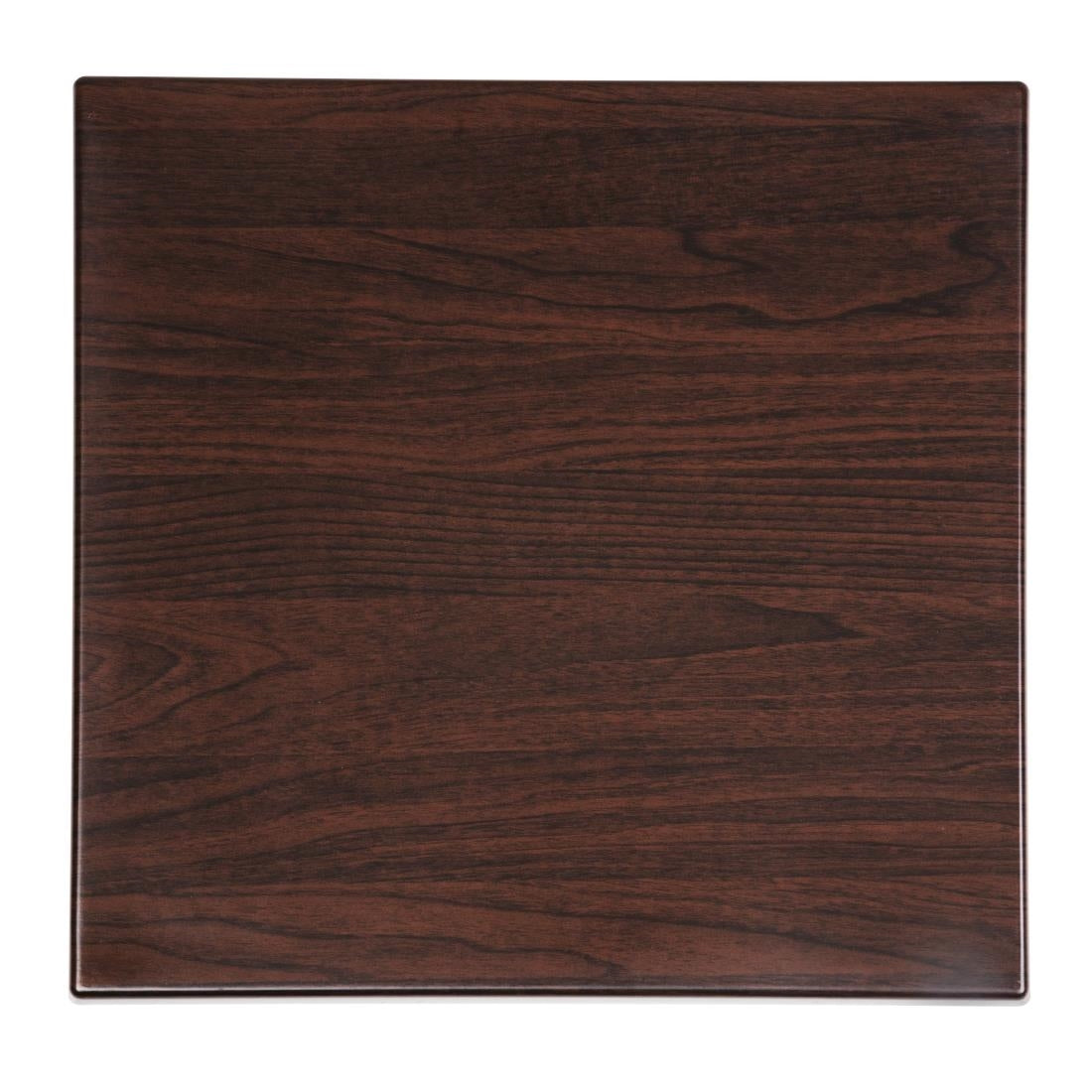 GG635 Bolero Pre-drilled Square Table Top Dark Brown 600mm JD Catering Equipment Solutions Ltd