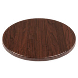 GG643 Bolero Pre-drilled Round Table Top Dark Brown 600mm JD Catering Equipment Solutions Ltd