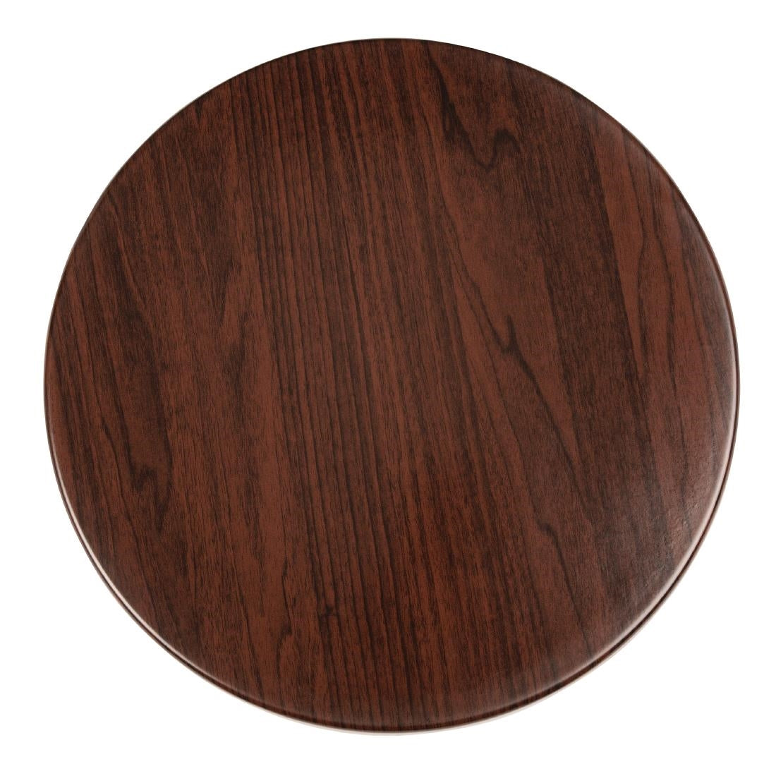 GG643 Bolero Pre-drilled Round Table Top Dark Brown 600mm JD Catering Equipment Solutions Ltd