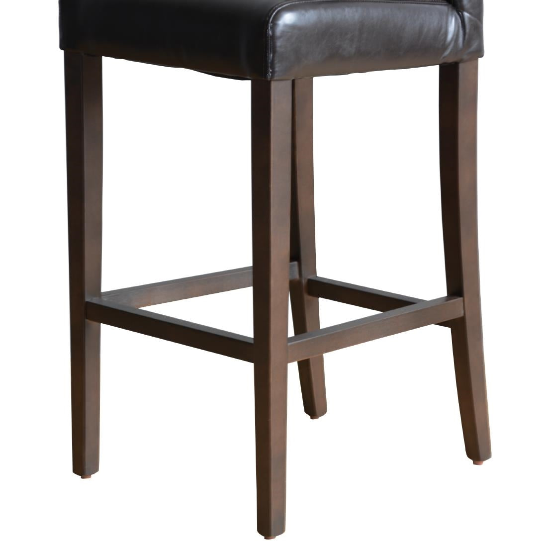 GG652 Bolero Faux Leather High Bar Stool Brown (Single) JD Catering Equipment Solutions Ltd