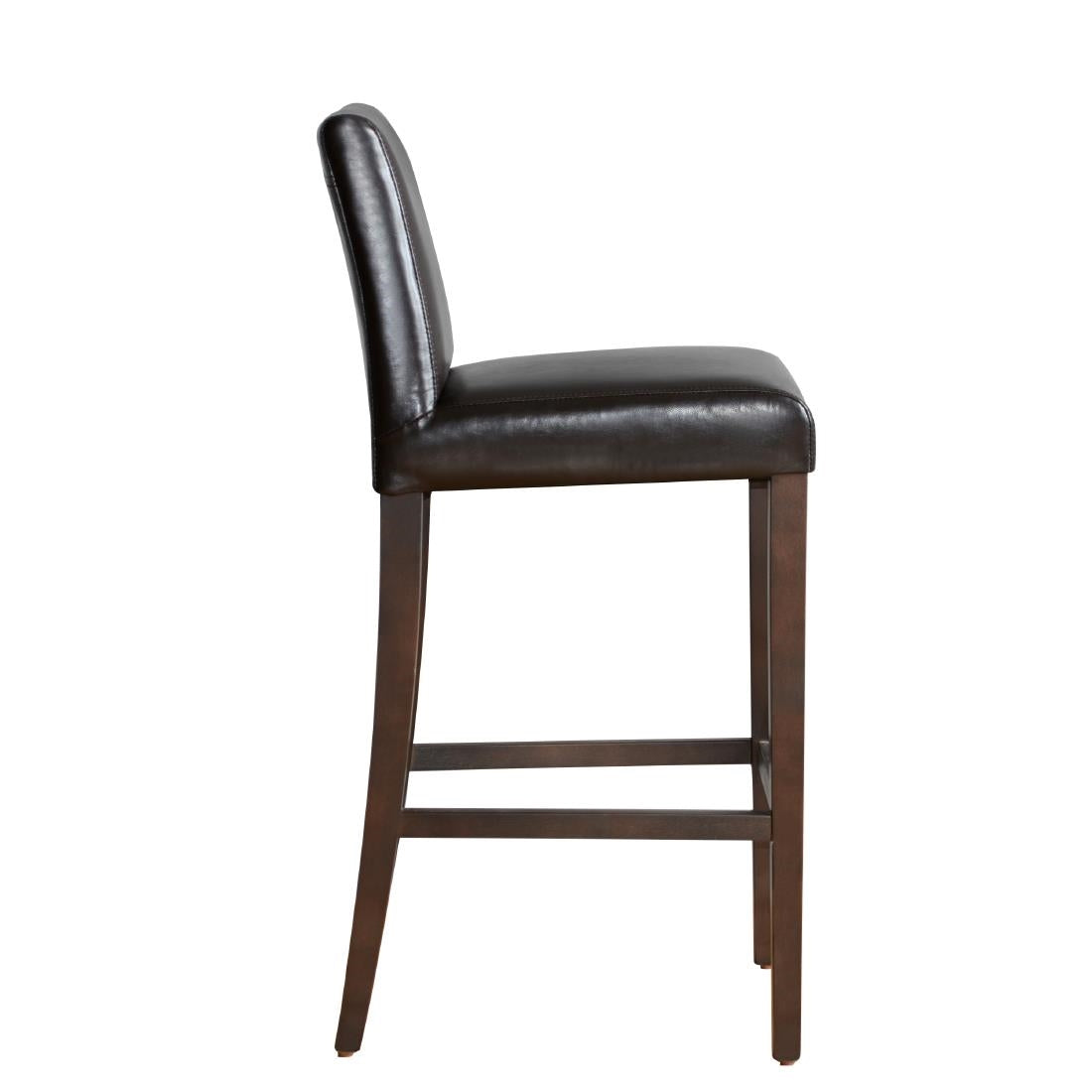 GG652 Bolero Faux Leather High Bar Stool Brown (Single) JD Catering Equipment Solutions Ltd