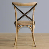 GG656 Bolero Natural Bentwood Chairs with Metal Cross Backrest (Pack of 2) JD Catering Equipment Solutions Ltd