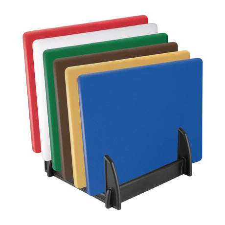 GG698 Hygiplas Black Plastic Chopping Board Rack Small JD Catering Equipment Solutions Ltd