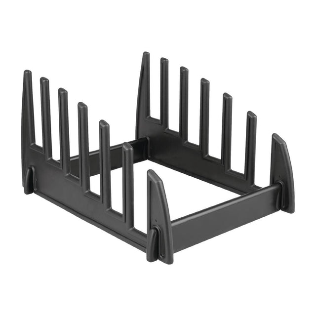 GG699 Hygiplas Black Plastic Chopping Board Rack Large JD Catering Equipment Solutions Ltd