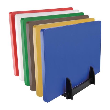 GG699 Hygiplas Black Plastic Chopping Board Rack Large JD Catering Equipment Solutions Ltd