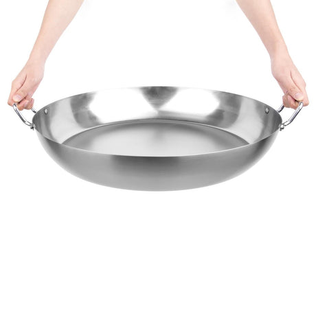 GG720 Vogue Carbon Steel Paella Pan 508mm JD Catering Equipment Solutions Ltd