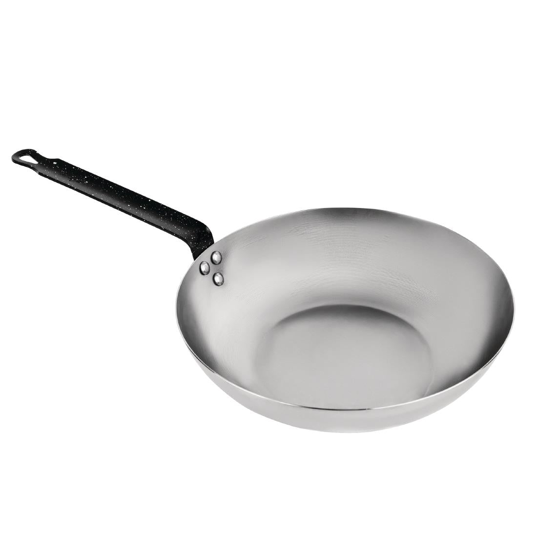 GG722 Vogue Carbon Steel Wok 280mm JD Catering Equipment Solutions Ltd