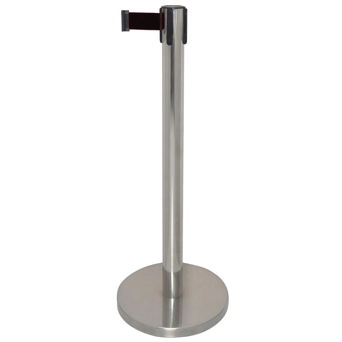 GG724 Bolero Polished Barrier with Black Strap JD Catering Equipment Solutions Ltd