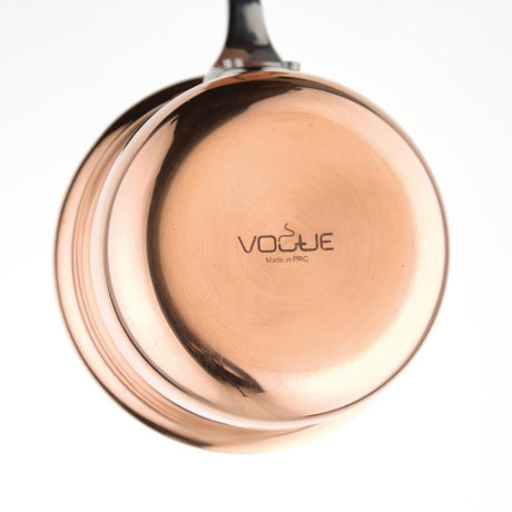 GG756 Vogue Mini Copper Tri Wall Saucepan 330ml JD Catering Equipment Solutions Ltd