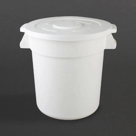 GG792 Vogue Polypropylene Round Container Bin White 38Ltr - JD Catering Equipment Solutions Ltd