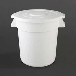 GG792 Vogue Polypropylene Round Container Bin White 38Ltr - JD Catering Equipment Solutions Ltd