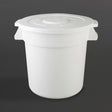 GG793 Vogue Polypropylene Round Container Bin White 76Ltr JD Catering Equipment Solutions Ltd