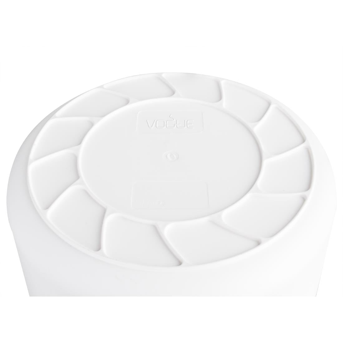 GG793 Vogue Polypropylene Round Container Bin White 76Ltr JD Catering Equipment Solutions Ltd