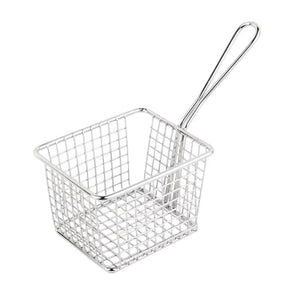 GG867 Olympia Chip basket Square with handle Large - JD Catering Equipment Solutions Ltd