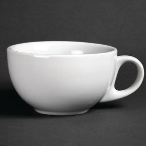 GG870 Athena Hotelware Cappuccino Cups 10oz 285ml (Pack of 12) JD Catering Equipment Solutions Ltd