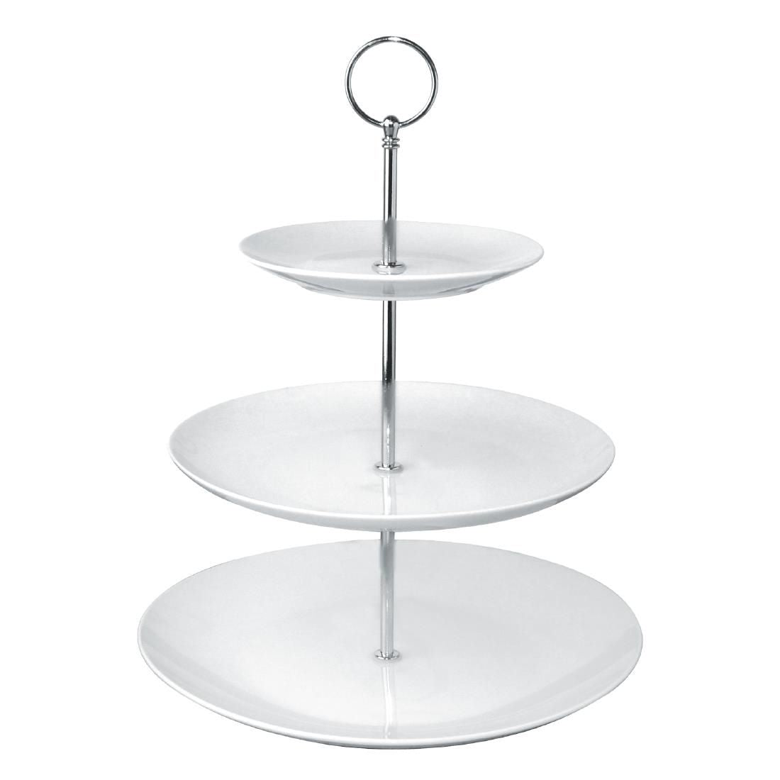 GG881 Olympia 3 Tier Afternoon Tea Cake Stand JD Catering Equipment Solutions Ltd