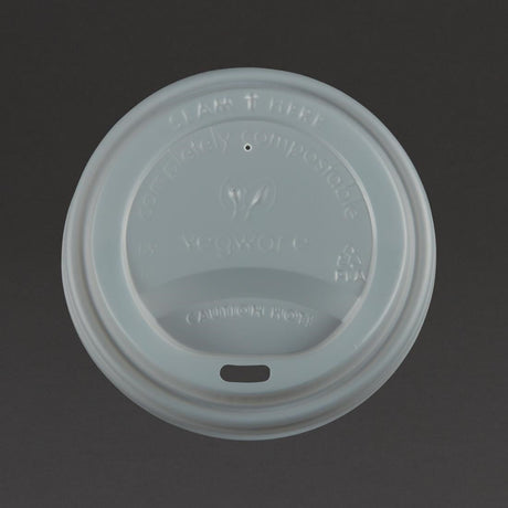 GH023 Compostable Coffee Cup Lids 340ml / 12oz and 455ml / 16oz (Pack of 1000) JD Catering Equipment Solutions Ltd