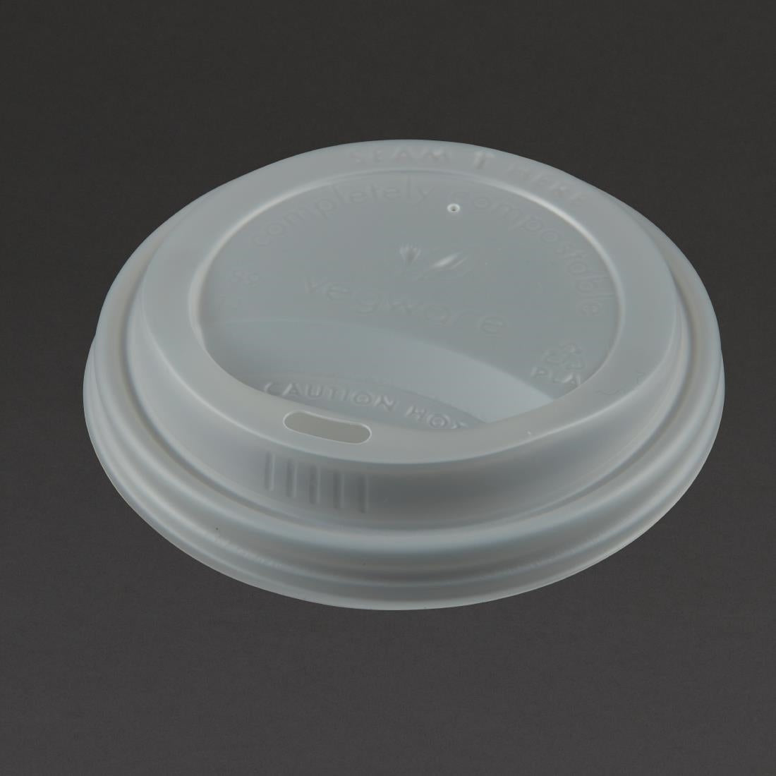 GH023 Compostable Coffee Cup Lids 340ml / 12oz and 455ml / 16oz (Pack of 1000) JD Catering Equipment Solutions Ltd